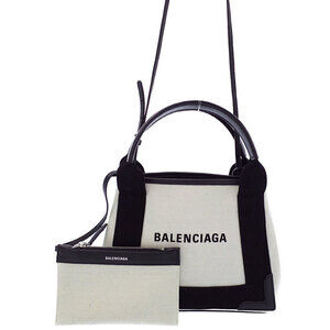 Balenciaga Navy Blue Cabas XS Bag